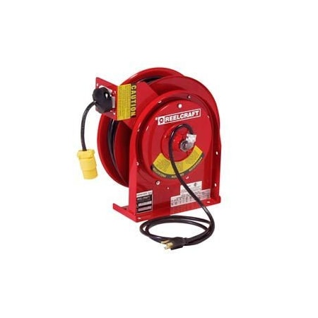 Reelcraft Cord Reel, 12 AWG, Red Reel Color, 45 ft Length, 1 Outlets L 4545 123 3